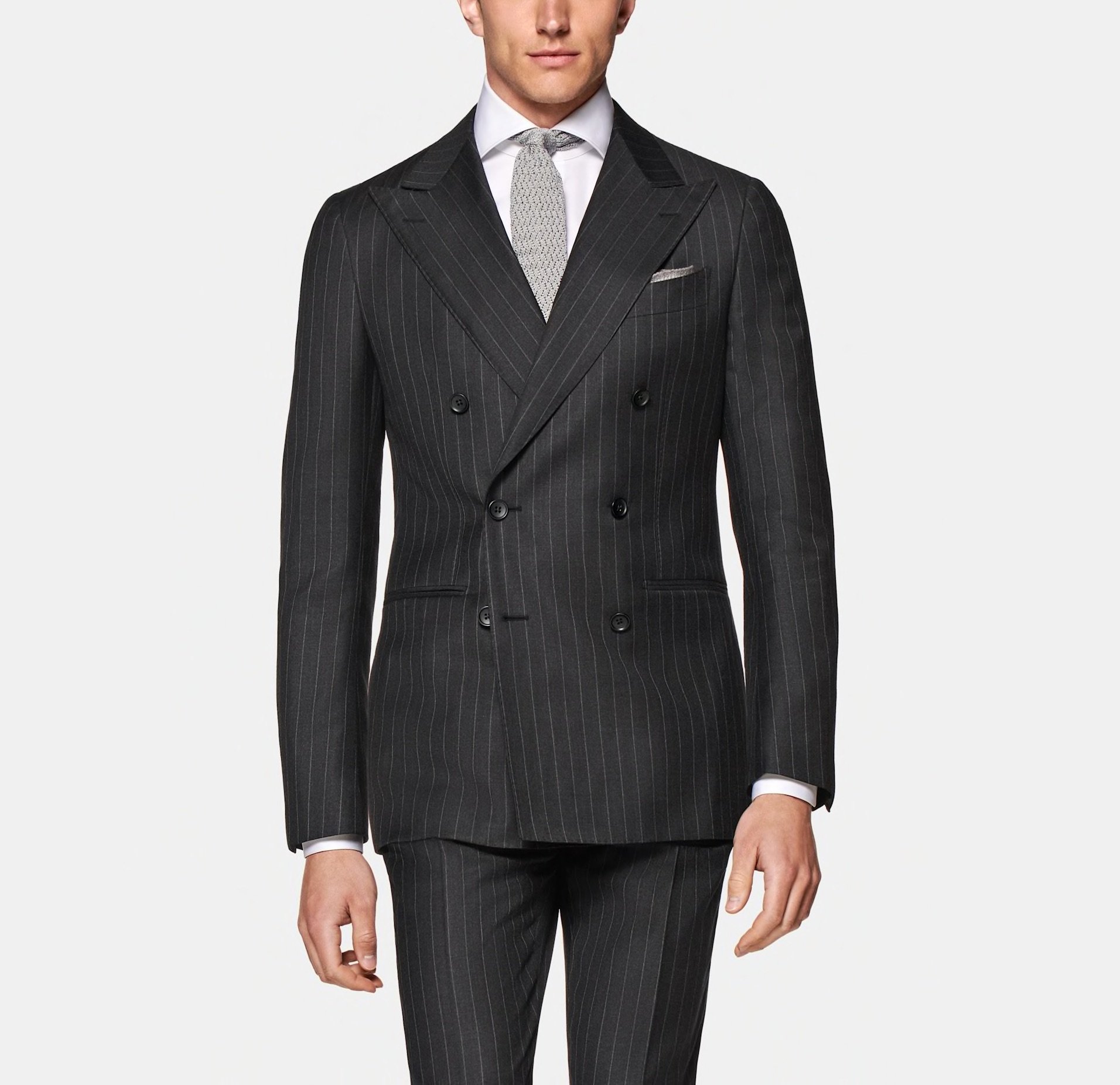 Charcoal Grey Pinstripe DB