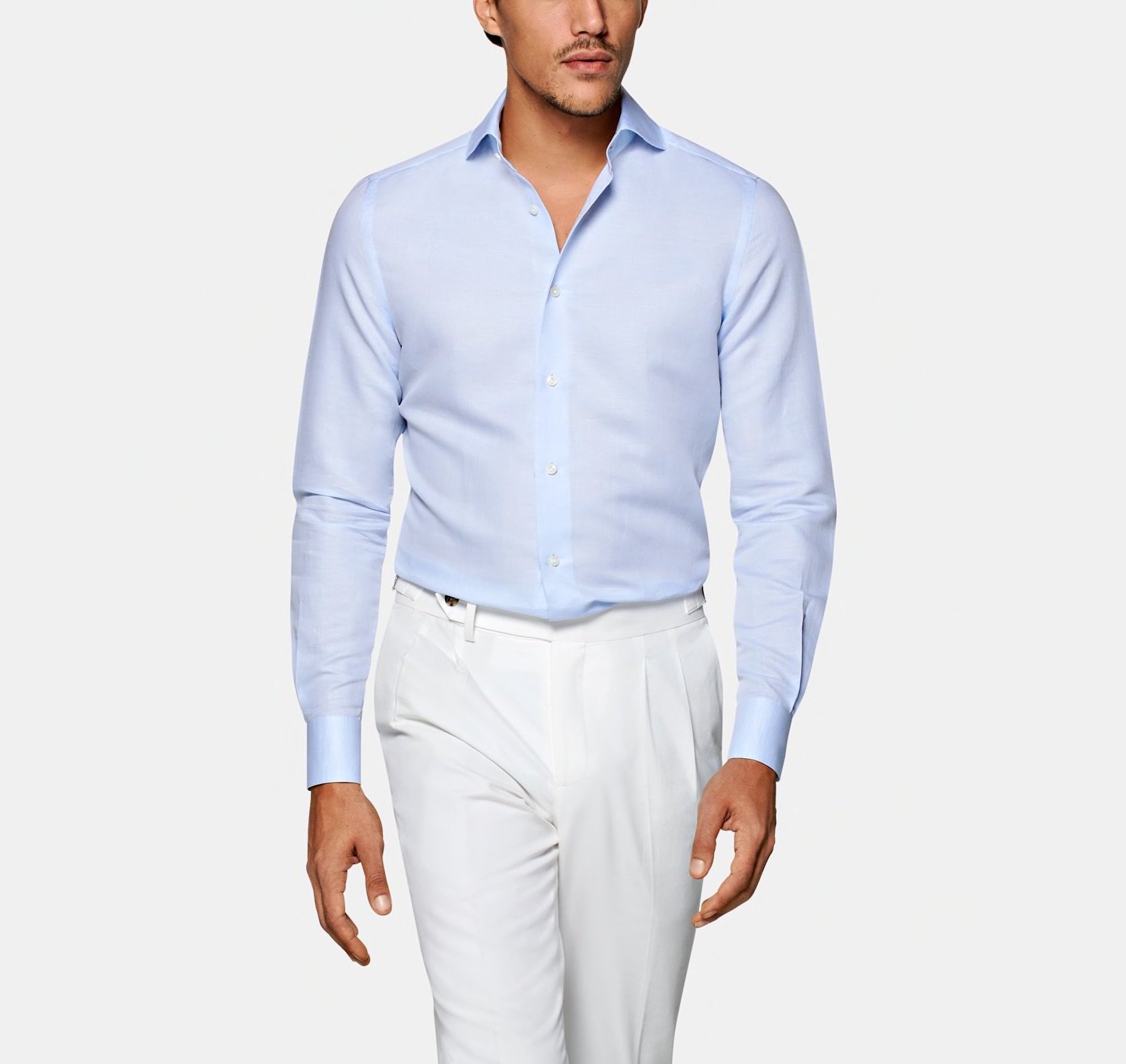 Light Blue Shirt — Bespoke tailored shirts Hong Kong